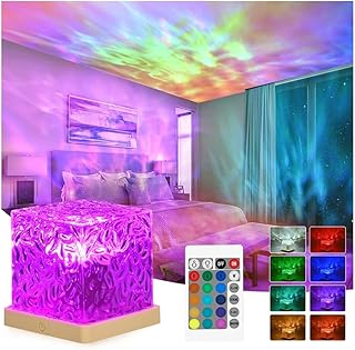 ZTZK LED Sternenhimmel Projektor, Aurora Lampe – 16 Colors 30 Beleuchtungsmodi Polarlicht Lampe G…