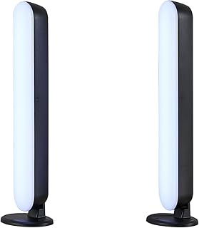 Reality Leuchten LED Tischleuchte 2er Set Game R55382102, Kunststoff Schwarz matt, inkl. 2x 2.5 W…
