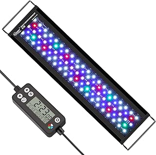 hygger Aquarium Beleuchtung, Aquarium LED Beleuchtung,Vollspektrum Aquarium Licht mit Monitor, 42…