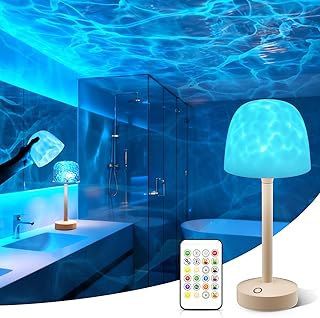 Shuniu Duschlampe Ocean Lamp Wave Lamp, Badezimmer Lichtprojektor mit 16 Farben Nordlicht, Wieder…
