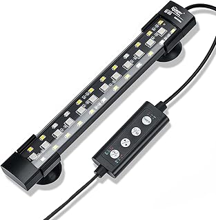 hygger 24/7 Modus Unterwasseraquarium LED Licht, Full Spectrum Versteckte Fischtank Licht mit 3-R…