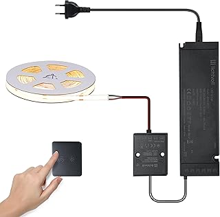 lichtvoll 24V COB LED Streifen 5M– 480 LEDs/m, flimmerfrei ultrahell, Farbtemperatur 2700K–65…