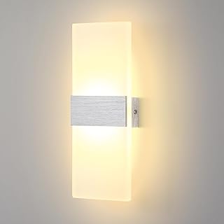 Lightsjoy LED Wandleuchte Innen Moderne Wandlampe Up Down Wandbeleuchtung 3000K Wandlampen 29cm W…