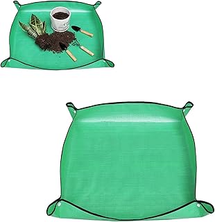 KMKANPO 50 * 50cm umtopfmatte,pflanzmatte,Pflanzen zubehör,wasserdichte Pflanzen-Umtopfmatte,tra…