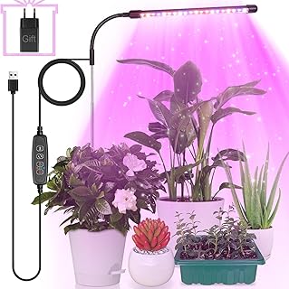 Pflanzenlampe, Vollspektrum Pflanzenlicht für Zimmerpflanzen, LED-Pflanzenwachstumslampe,Pflanze…