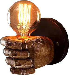 KRUIHAN Wandleuchte Sconce E27 Wandleuchte Weinlese Wandleuchten Licht Schirme Industrielle Lampe…