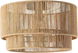 draadwerk® Deckenleuchte String | Deckenleuchte aus 2 Lampenschirmen, Natur, Modern Skandinavisc…