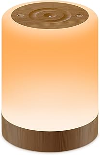 Auxmir Nachttischlampe Nachtlicht Touch Dimmbar, 3000mAh Tischlampe Kabellos USB Aufladbar mit 25…